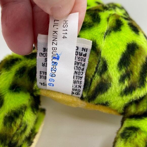Ganz Webkinz - Lil' Kinz Bull Frog HS114 NEW With Sealed Code - NWT Frog Plushie - Picture 4 of 6